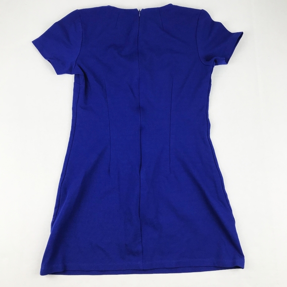 Forever 21 Short Sleeve Blue Fitted Dress - Picture 6 of 6